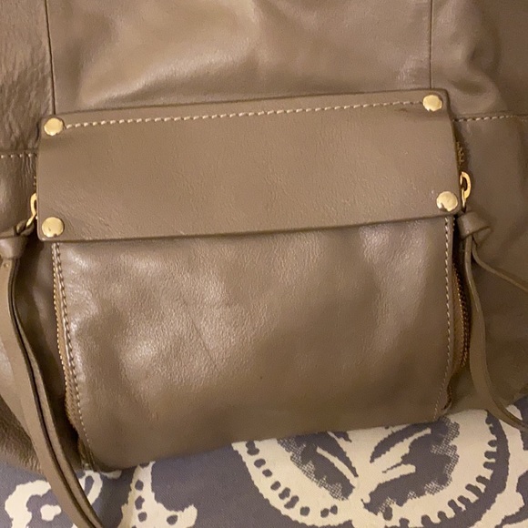 Kooba Taupe Leather Tote - Picture 2 of 6